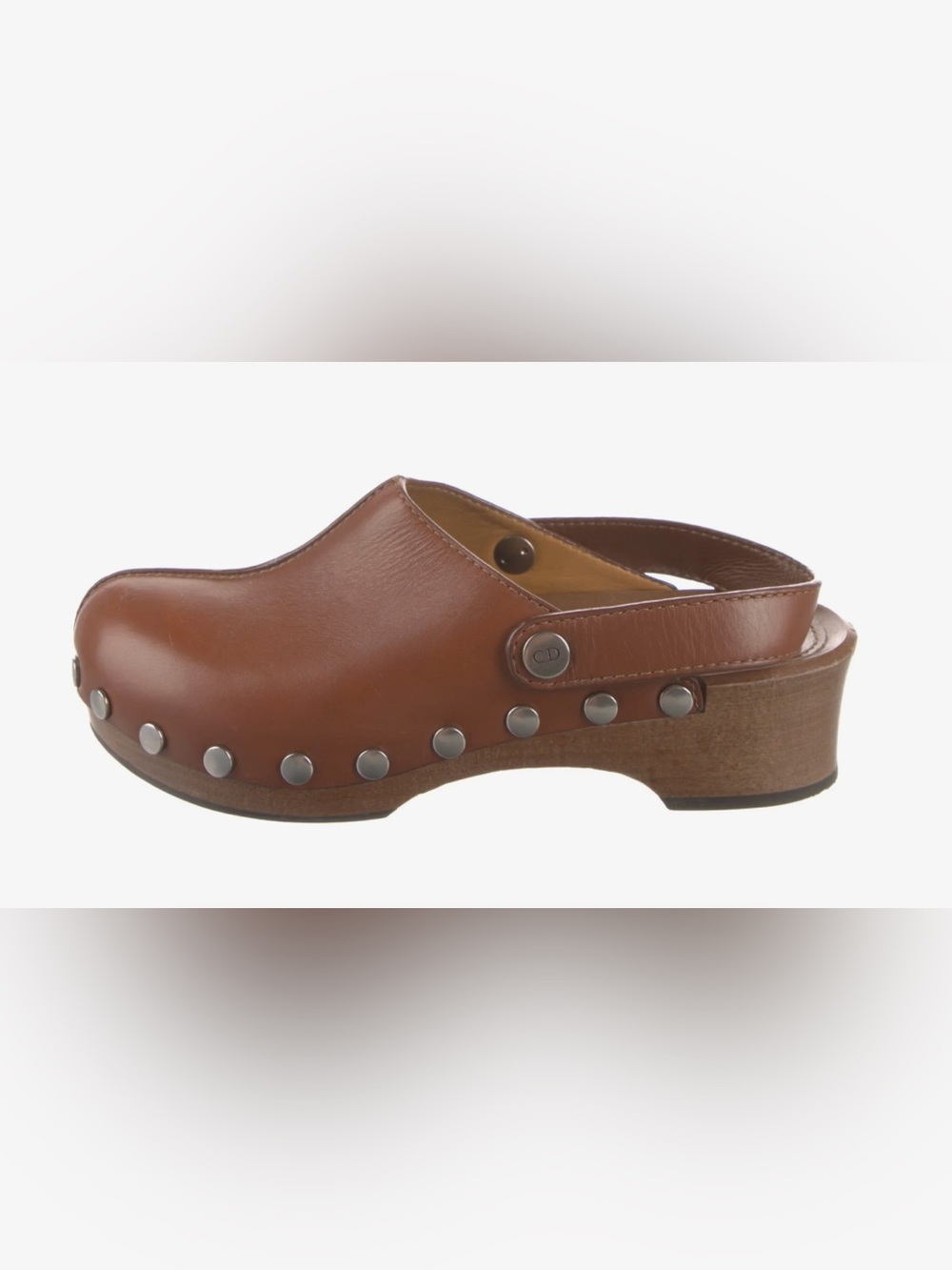 Dior Brown Leather Clogs